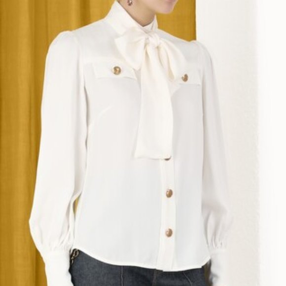 NWT Zimmermann Crepe Utility Shirt, size 1 - Picture 2 of 6